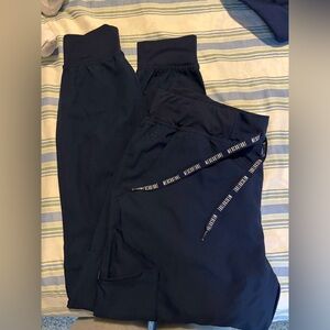 Med Couture women’s Jogger bottoms in Navy Blue